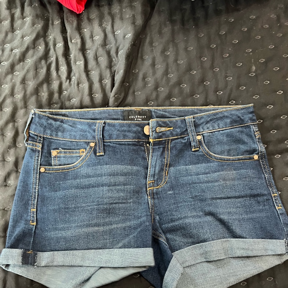 Celebrity pink denim shorts sz 3